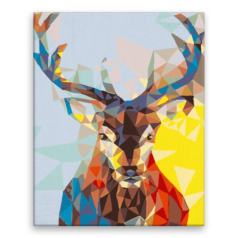 Malování podle čísel Pohled jelena