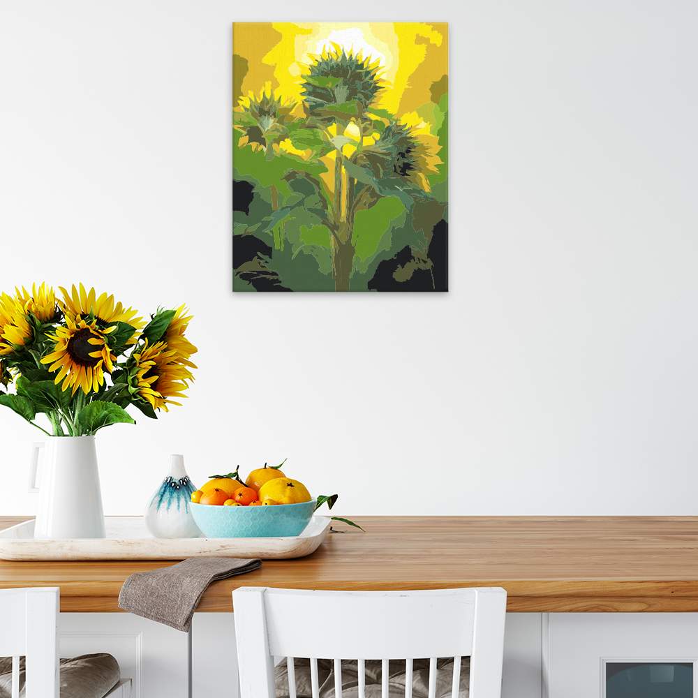 Obraz na zdi Tři slunečnice
