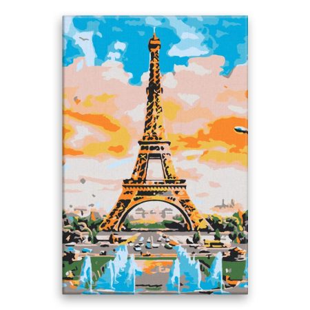 Malování podle čísel Eiffel Tower malba