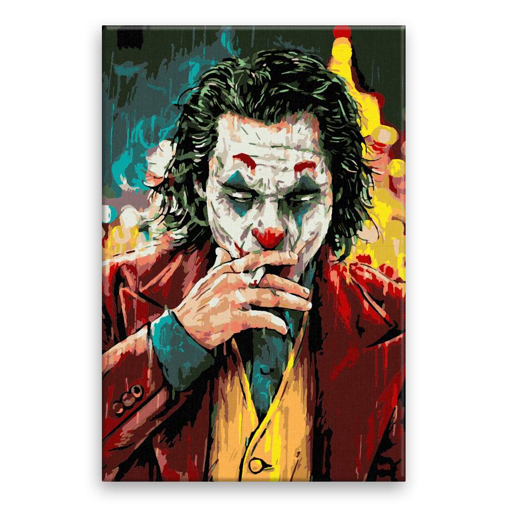 Malování podle čísel Joker s cigaretou