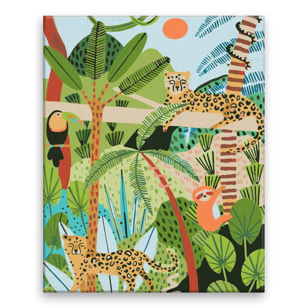 Malování podle čísel Kamarádí z jungle