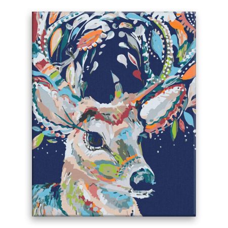 Malování podle čísel Karnevalový jelen