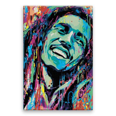 Malování podle čísel Bob Marley v barvách
