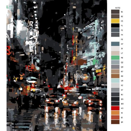 Návod pro malování podle čísel New York City