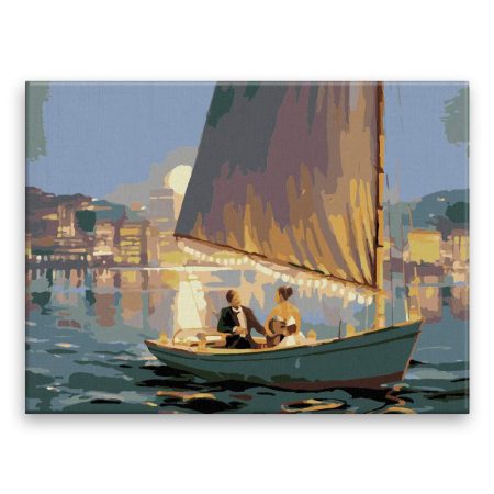 Malování podle čísel Romantická plavba ve dvou