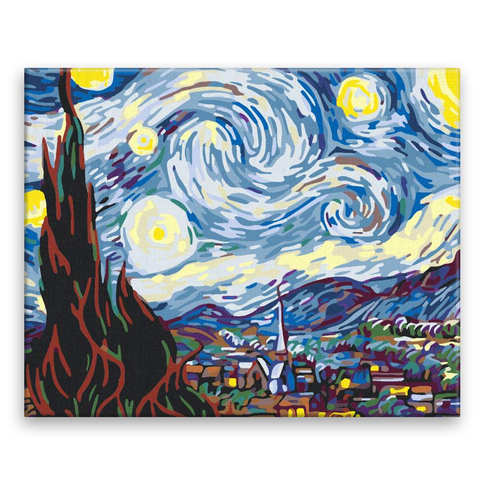 Malování podle čísel Hvězdná noc II Van Gogh