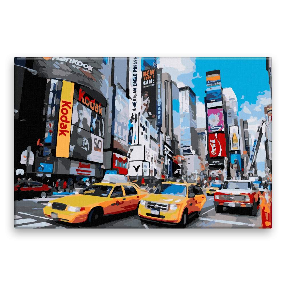 Malování podle čísel Times Square v New Yorku
