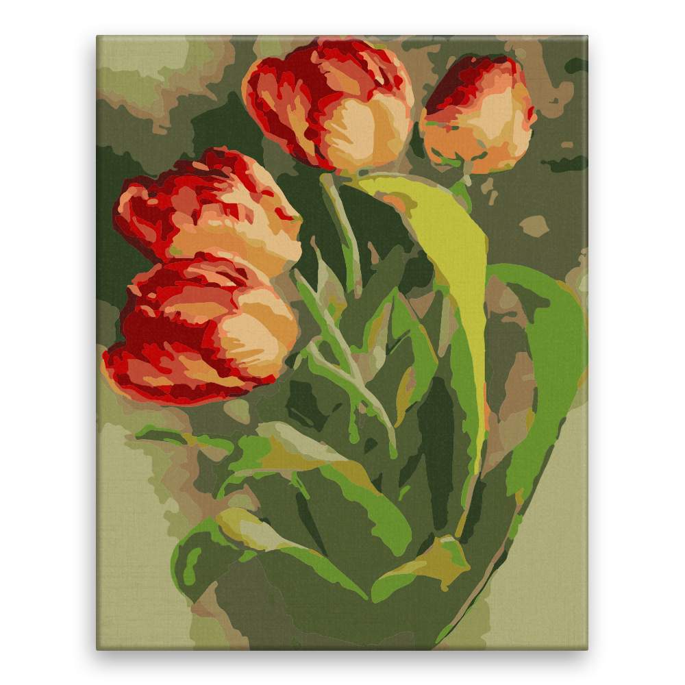Malování podle čísel Tulipány II