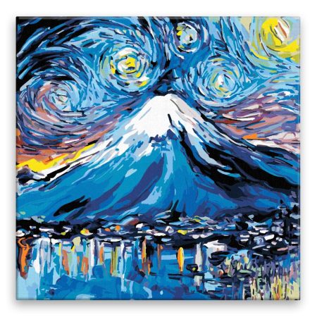 Malování podle čísel Nikdy neviděl Fuji Van Gogh