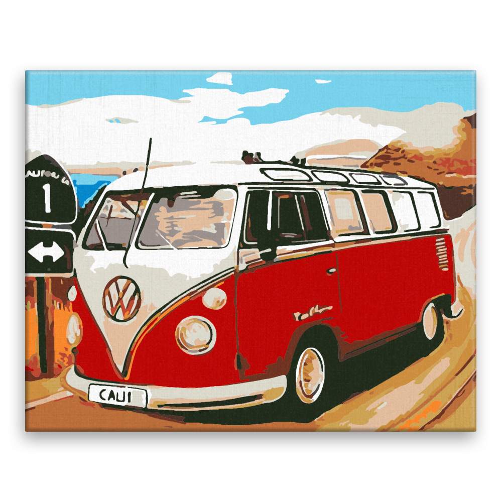 Malování podle čísel VW Califonský caravan