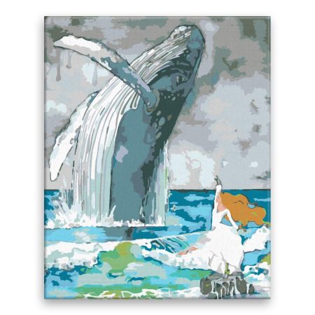 Malování podle čísel Taneční kreace s velrybou