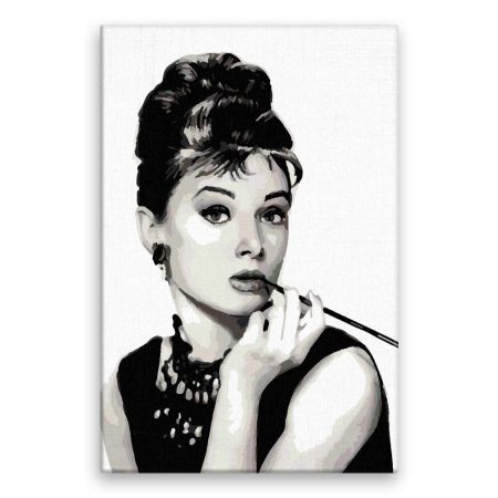 Malování podle čísel Audrey Hepburn 01