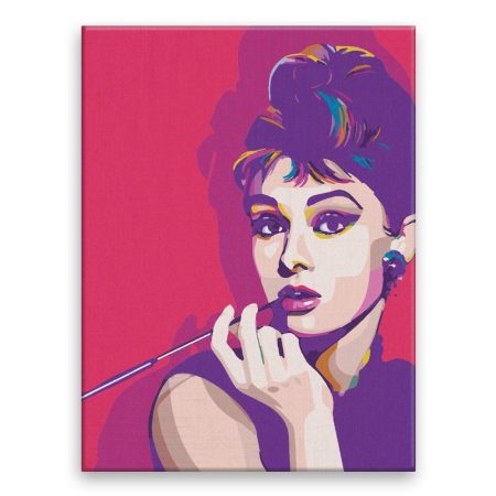 Malování podle čísel Audrey Hepburn 02