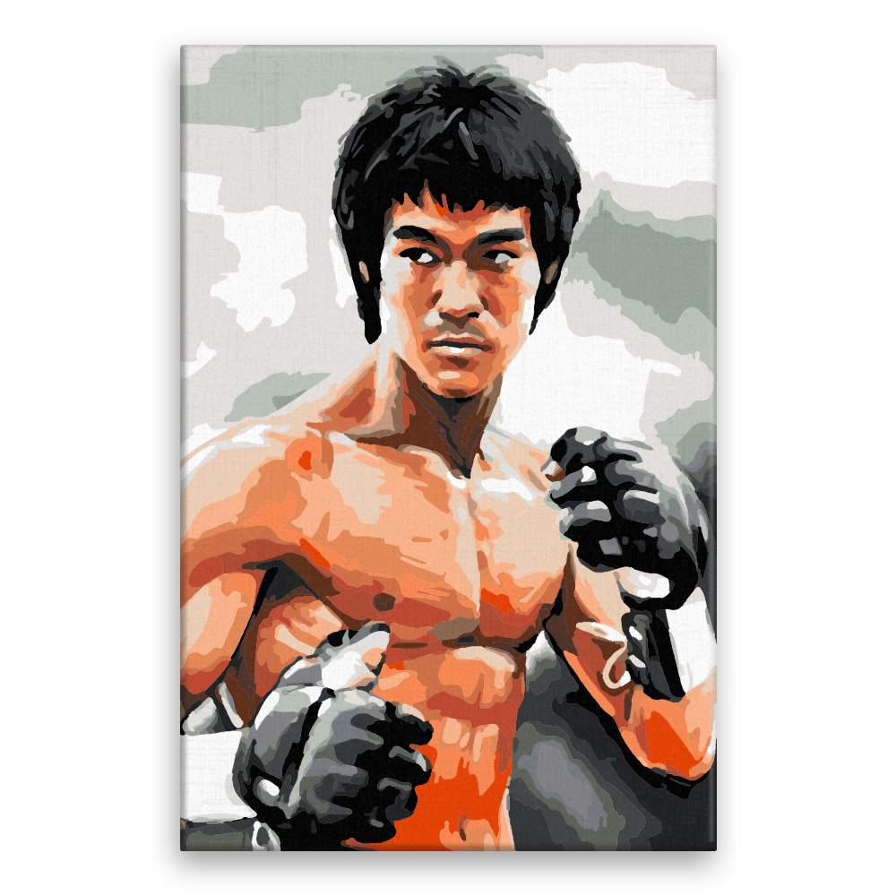 Malování podle čísel Bruce Lee 02