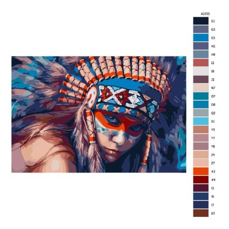 Návod pro malování podle čísel Indigenous Women 01