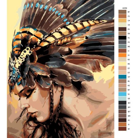 Návod pro malování podle čísel Indigenous Women 02