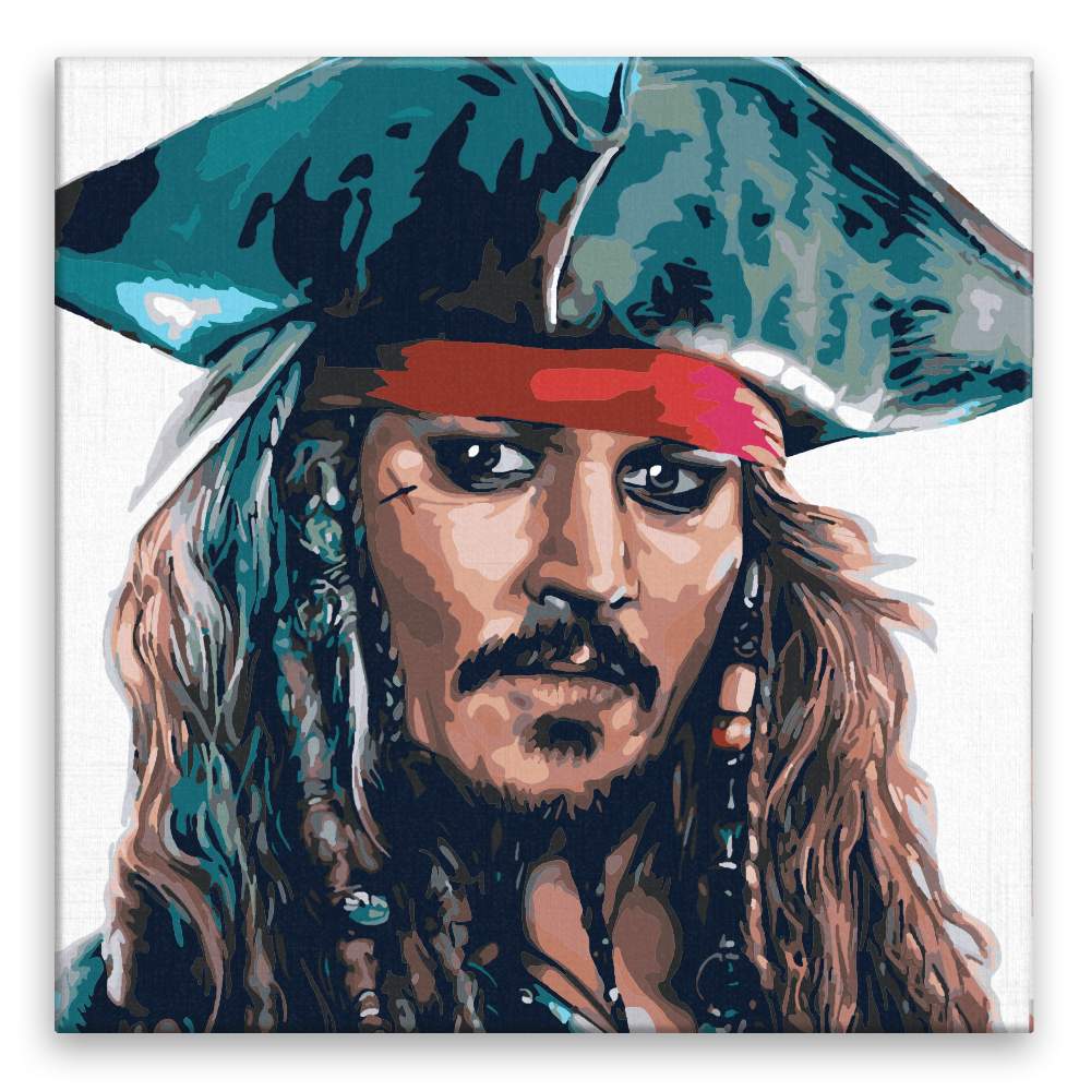 Malování podle čísel Jack Sparrow 01