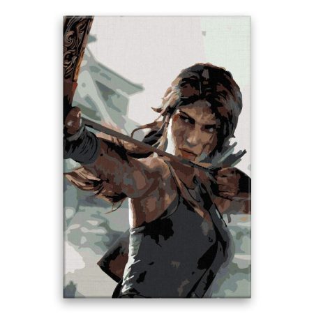 Malování podle čísel Lara Croft 01