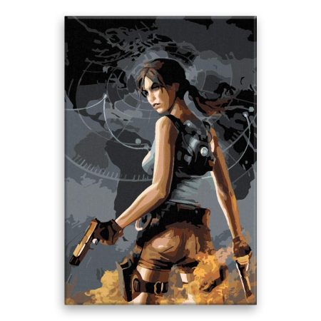 Malování podle čísel Lara Croft 03