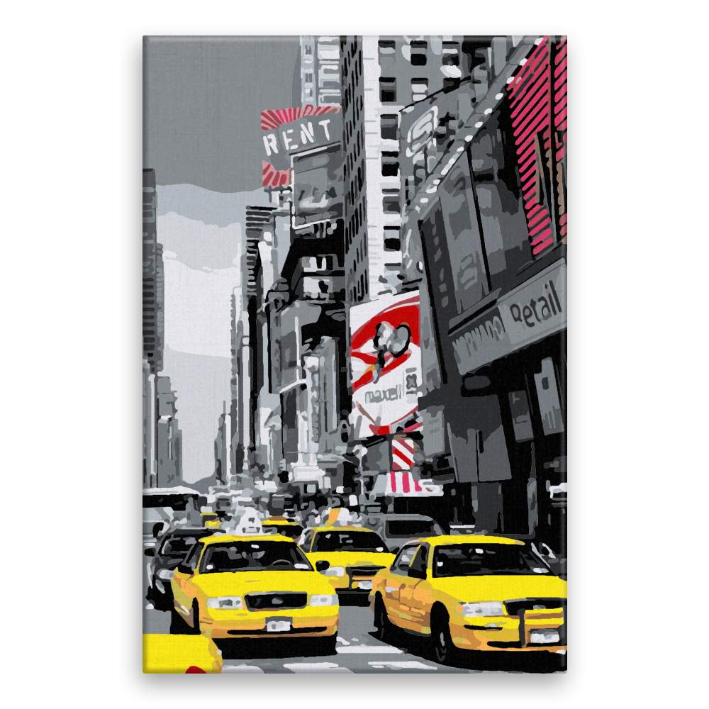 Malování podle čísel New York taxi