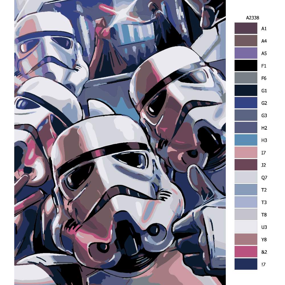 Návod pro malování podle čísel Star Wars 02