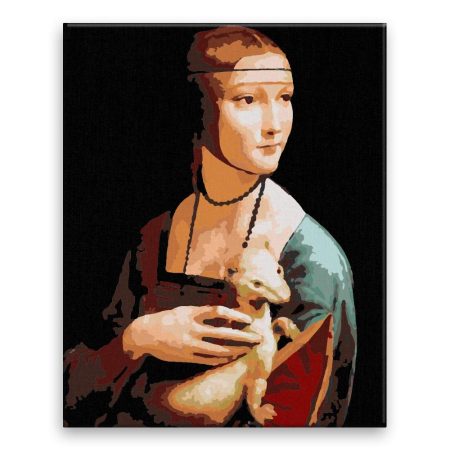 Malování podle čísel Dáma s hranostajem Leonardo da Vinci