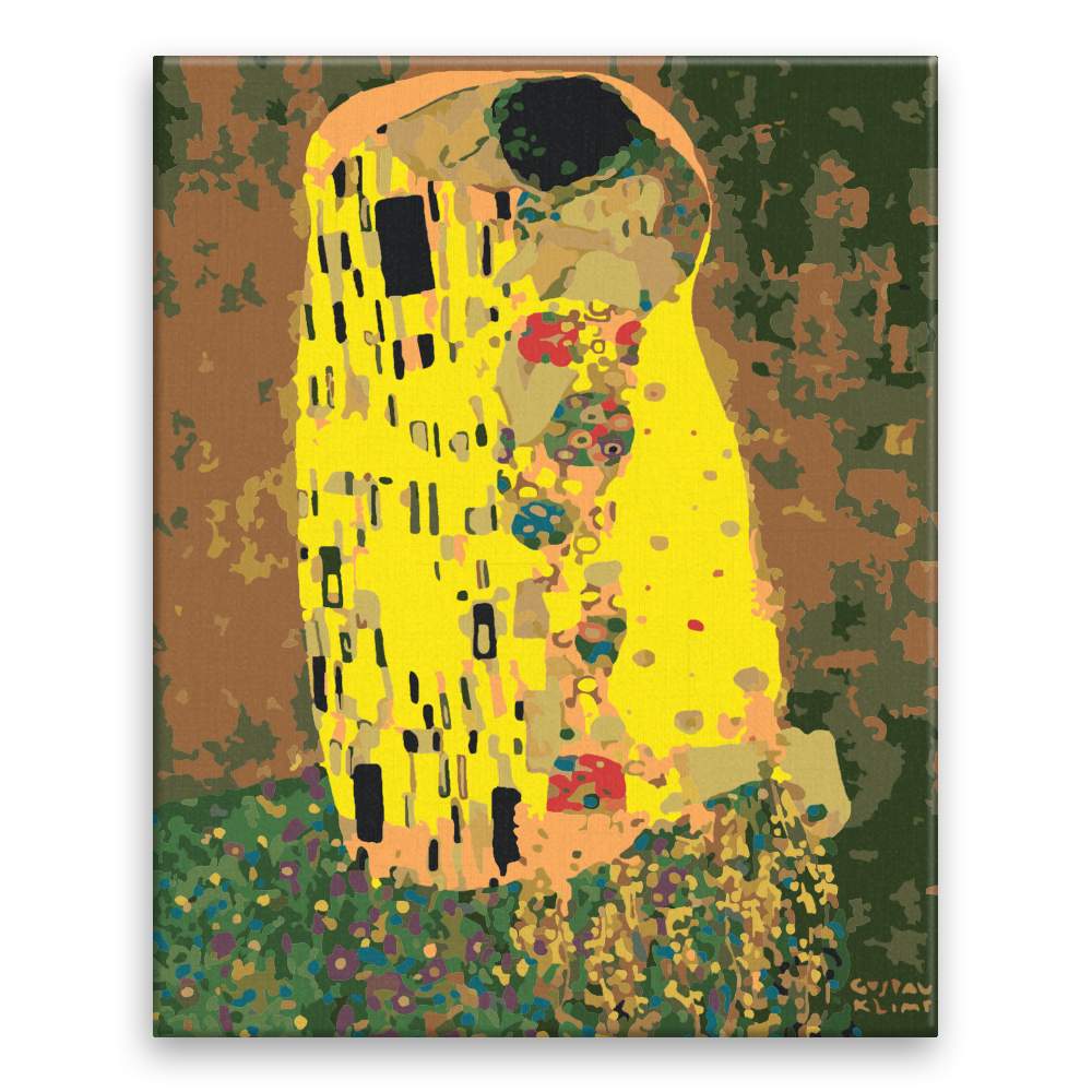 Malování podle čísel Polibek Gustav Klimt