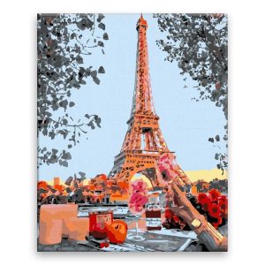 Malování podle čísel Oslava pod Eiffelovkou