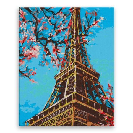Malování podle čísel Tyčící se Eiffelova věž