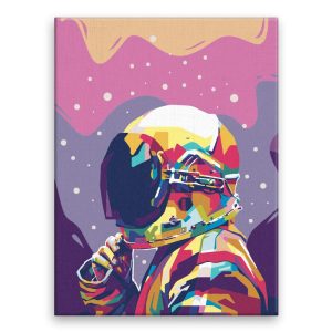 Malování podle čísel Astronaut v duze