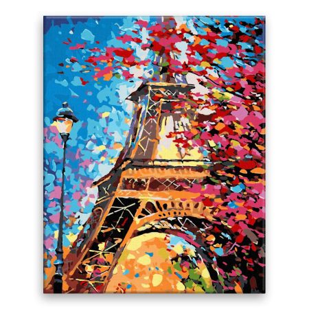 Malování podle čísel Barevná Eiffelova věž