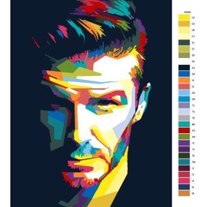 Návod pro malování podle čísel David Beckham