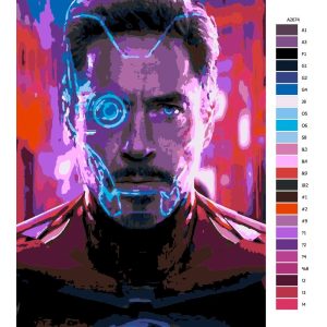 Návod pro malování podle čísel Iron Man 03