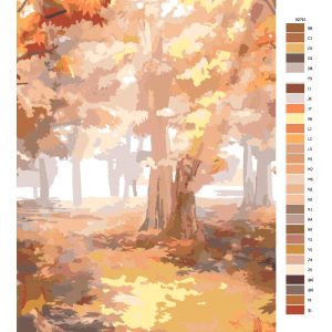 Návod pro malování podle čísel Podzim