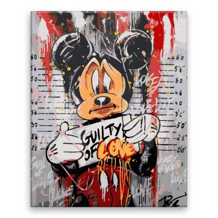 Malování podle čísel Zamilovaný Mickey