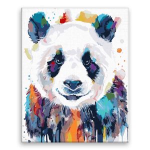 Malování podle čísel Panda v barvách