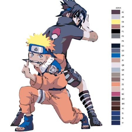 Návod pro malování podle čísel Anime Naruto 05