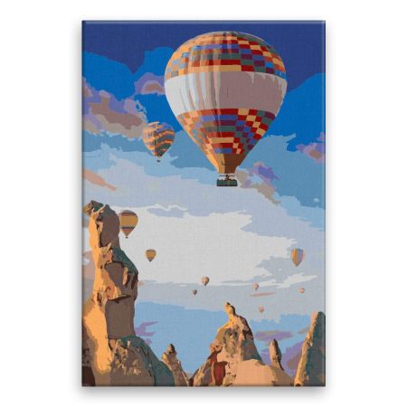 Malování podle čísel Let balonem