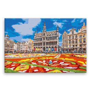 Malování podle čísel Grand Place Brusel 02