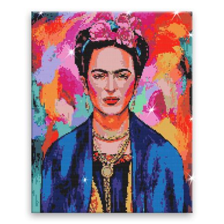 Diamantové malování Frida v barvách