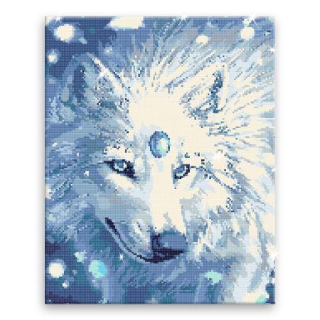 Diamantové malování Magický vlk