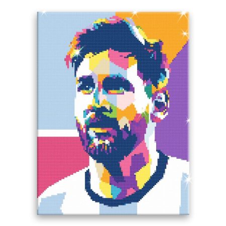 Diamantové malování Messi 03