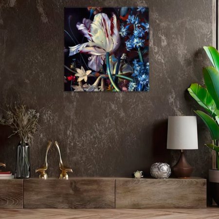 Obraz na plátně Orosený tulipan