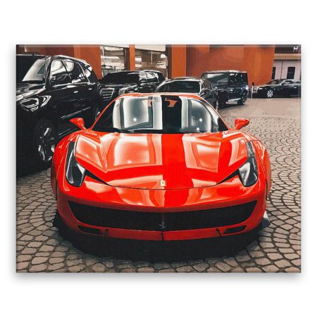 Fotoobraz na plátně Červené Ferrari