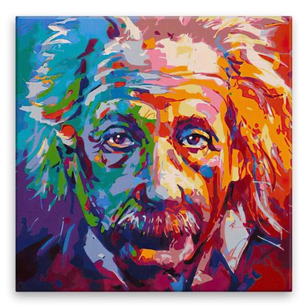 Fotoobraz na plátně Albert Einstein v barvách