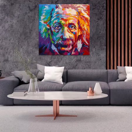 Obraz na plátně Albert Einstein v barvách