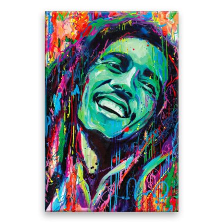 Fotoobraz na plátně Bob Marley v barvách