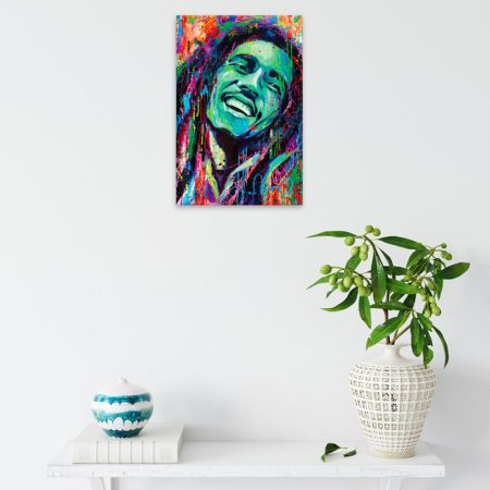 Obraz na plátně Bob Marley v barvách