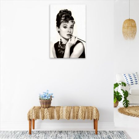 Obraz na plátně Audrey Hepburn 01
