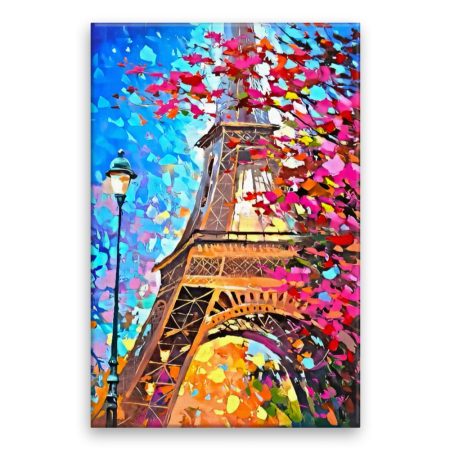 Fotoobraz na plátně Barevná Eiffelova věž